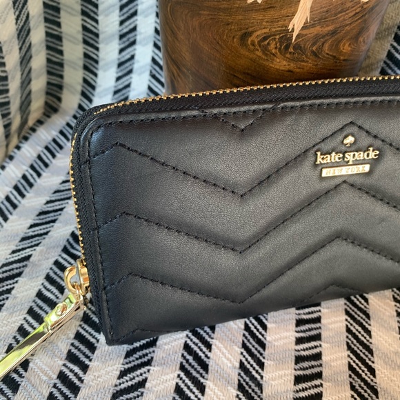 Kate spade Reese park Lindsey black wallet new - Picture 2 of 6